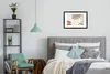 MuchoWow® Gerahmtes Poster Sommer - Monstera - Grau 60x40 Produktbild-Vorschau 5