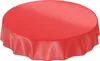Tischdecke Wachstuch PVC abwaschbar Einfarbig Rot Rund Produktbild-Vorschau 1