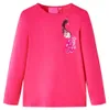 vidaXL Kinder-Langarmshirt Knallrosa 116 Produktbild-Vorschau 7
