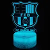 Noční lampička pro děti Logo FC Barcelona 16 LED 3D + Náhled obrázku produktu 2