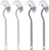 4 Stück gebogene Toilettenbürsten, doppelseitige Produktbild-Vorschau 1