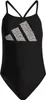 ADIDAS 3 BARS LOGO PRINT Badeanzug / Schwimmanzug schwarz Produktbild-Vorschau 8