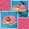 Aufblasbarer Donut Schwimmring 120 cm Pink XXL Poolring Produktbild-Vorschau 5