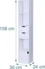 Relaxdays Bücherregal, 3 Fächer, 2 Schubladen, 1 Produktbild-Vorschau 4