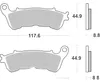 Brzdové doštičky BREMBO Street zo spekaného kovu - 07HO57SA Náhľad obrázku produktu 4