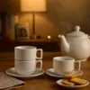 Argon Ta 48-teiliges weißes stapelbares Teetassen-Set – Produktbild-Vorschau 6