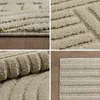 Dywan okrągły z długim włosiem 3D, styl skandynawski i Podgląd zdjęcia produktu 2