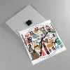 Wanduhr - Quadrat - Glasuhr - Winter Baum Wald Tiere - Produktbild-Vorschau 2