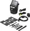A Kodak SCANZA digital film scanner and its accessories are laid out on a white background. Produktbild-Vorschau