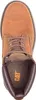 A top-down view of a brown Caterpillar boot. Produktbild-Vorschau