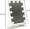LED make-up zrcátko s USB žárovkami 30x40cm Náhled obrázku produktu 10