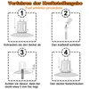 YARDIN Torches de jardin en acier inoxydable, Lot de 6, Voir les images du produit 7