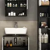 Badmöbel-Set Vicco Edge Schwarz 3 Teile, mit Hochschrank, Produktbild-Vorschau 5