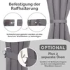 Blumtal Raffhalter für Vorhänge 2er-Set Grau - Vorhang Produktbild-Vorschau 3