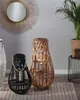 BELIANI Laterne Hellbraun 77 cm aus Bambusholz und Glas mit Produktbild-Vorschau 2