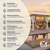 CASARIA Pavillon Topas 3x4 m mit Seitenteilen, Creme Produktbild-Vorschau 9