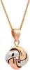 Anhänger Knoten mit 1,1 mm Goldkette 55 cm 585-14 Karat Produktbild-Vorschau 1