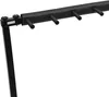 A close-up view of a black metal guitar stand with multiple pegs. Náhled obrázku produktu