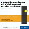 Exquisit Kühl-Gefrierkombination, Kühlschrank mit Produktbild-Vorschau 2