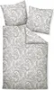 A flat lay of a duvet cover and two pillowcases with a paisley pattern. Produktbild-Vorschau