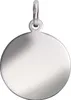 Wisiorek V, srebro 925/- rodowane, srebrna płytka 22mm Podgląd zdjęcia produktu 1