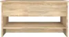 A front view of a wooden coffee table with two shelves. Produktbild-Vorschau