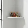 Relaxdays Hoekplank, HxBxD: 3 x 25 x 25 cm, Walnoothout, Productafbeelding-voorbeeld 3