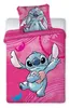 Stitch Dekbedovertrek roze 100 x 135 cm - 40 x 60 cm - Productafbeelding-voorbeeld 1