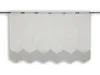 Scheibengardine Hirsch Herz Landhaus BxH 128x60cm wollweiß Produktbild-Vorschau 1