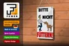 Blechschild Hinweis 12x18cm Tiere Bitte nicht füttern Hund Produktbild-Vorschau 3