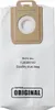 A white vacuum cleaner dust bag with a cardboard attachment and text printed on it. Anteprima dell’immagine prodotto