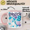 8. Geburtstag Geschenk Tasse Becher Mädchen Einhorn Produktbild-Vorschau 3