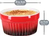 com-four® 6x Ragout Fin Schale - Ofenfeste Förmchen in rot Produktbild-Vorschau 6