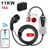 Hexinex 11KW 16A Typ 2 Kabel ładujący 6 metrów 3-fazowy, Podgląd zdjęcia produktu 1
