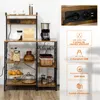 HOMCOM Étagere cuisine meuble micro-onde étagère rangement Voir les images du produit 3