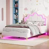 Lit bébé INONEFT 140x190 cm, lit rembourré avec revêtement Voir les images du produit 3