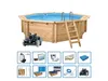 Interline Holzpool "Java" ø 4,40 m/ 1,36 m tief, Super Set Produktbild-Vorschau 1
