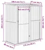 vidaXL Tuinhuis, antraciet, 180,5 x 97 x 209,5 cm, verzinkt Productafbeelding-voorbeeld 8