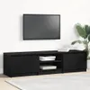 vidaXL Szafka pod TV czarny dąb 140x40x36 cm materiał Podgląd zdjęcia produktu 2