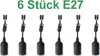 Baustellenfassung schwarz / weiß E27  230V max. 60Watt - Produktbild-Vorschau 2