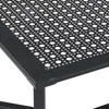 WOHNLING Stolik kawowy szklany metalowy czarny 100 cm Podgląd zdjęcia produktu 5