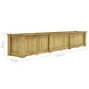 vidaXL Lit surélevé 291 x 50 x 50 cm Bois de pin imprégné Voir les images du produit 13