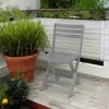 Chaise pliante en plastique solide - gris - 042980690 Voir les images du produit 3