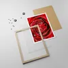 Gerahmtes Poster - Rahmen in heller Eiche - Rose Blume Produktbild-Vorschau 4