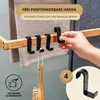 eluno wieszak na ręczniki do szklanej ściany prysznica z 3 Podgląd zdjęcia produktu 4