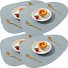 4Stück Tischsets,Abwaschbar Rund Doppelseitigen rutschfest Produktbild-Vorschau 1