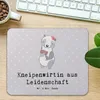 Mr. & Mrs. Panda Mousepad Kneipenwirtin Leidenschaft - Grau Produktbild-Vorschau 2