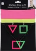80er Jahre Neon-Set Ohrringe Kette & Stirnbänder für Damen Kostüm-Zubehör Accessoire Neon-Party 90er Jahre Fasching Karneval Mottoparty Produktbild-Vorschau