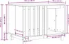 vidaXL Cuccia per cani marrone cera 100 x 70 x 70 cm Legno Anteprima dell’immagine prodotto 7
