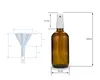 10 flacons en verre brun de 100 ml, G18, vaporisateur Voir les images du produit 5